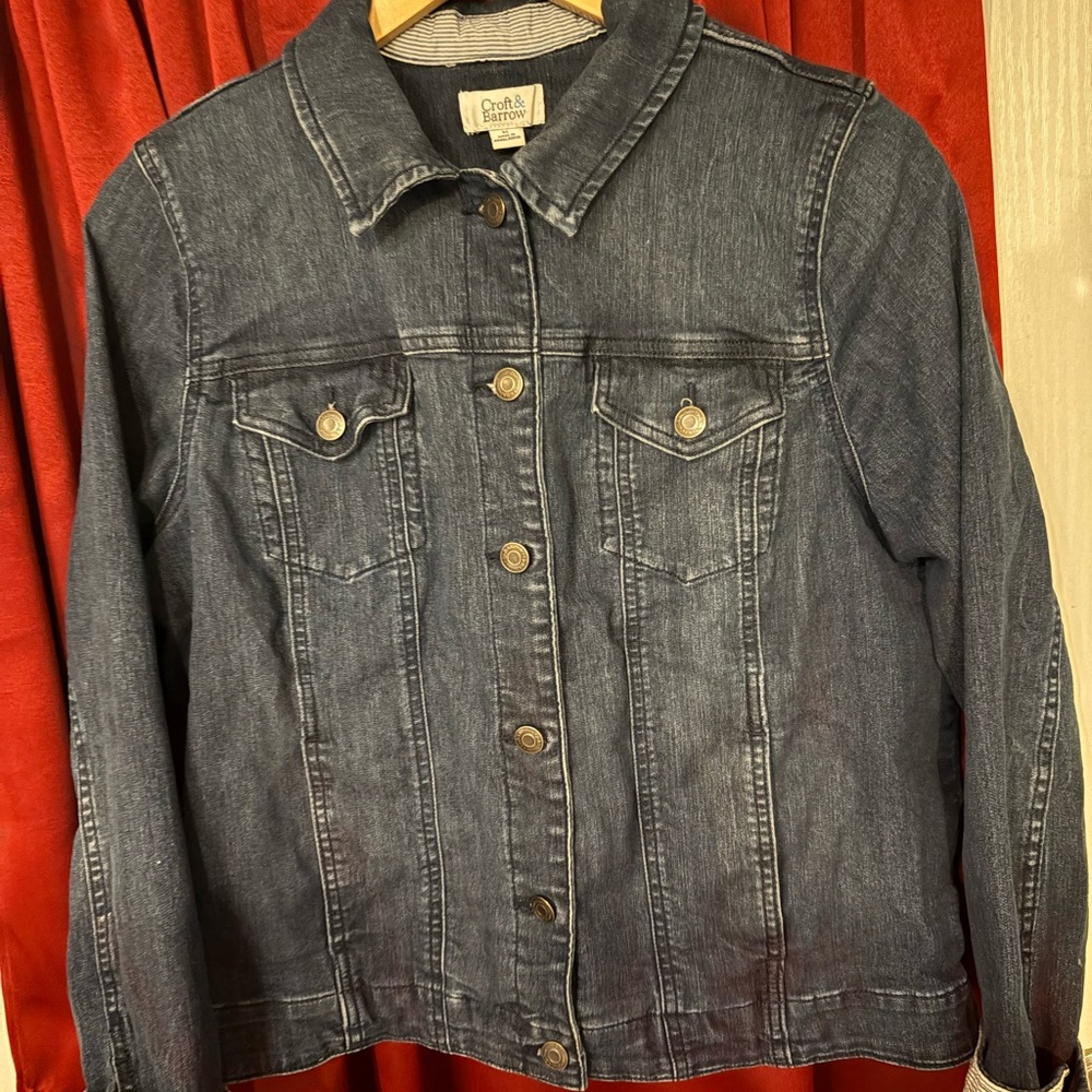 Croft & Barrow Dark Blue Jean Jacket